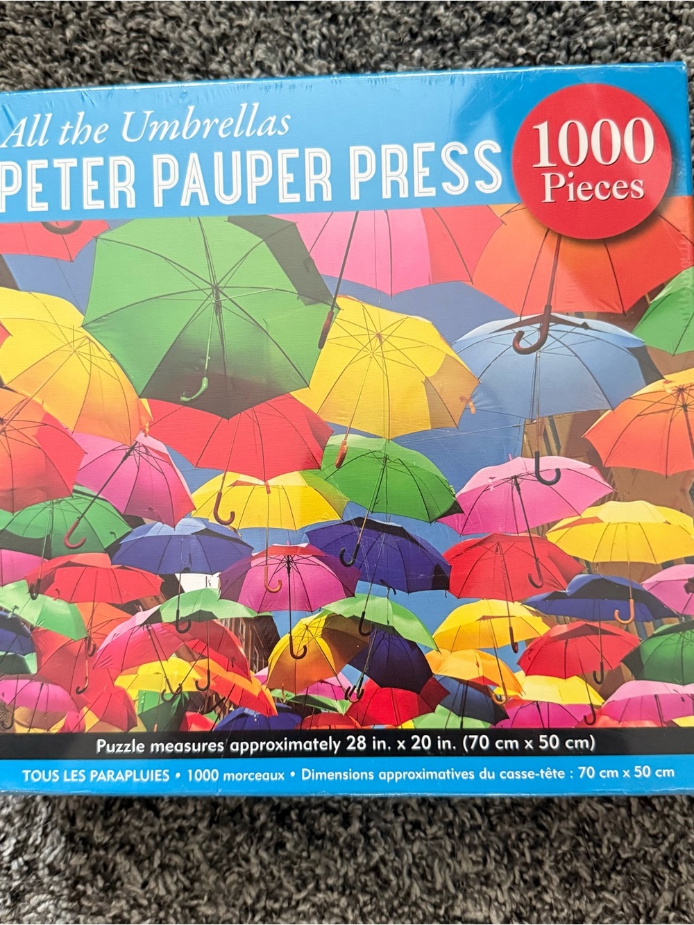 Peter Pauper Press All the Umbrellas 1000-Piece Puzzle - Multicolor